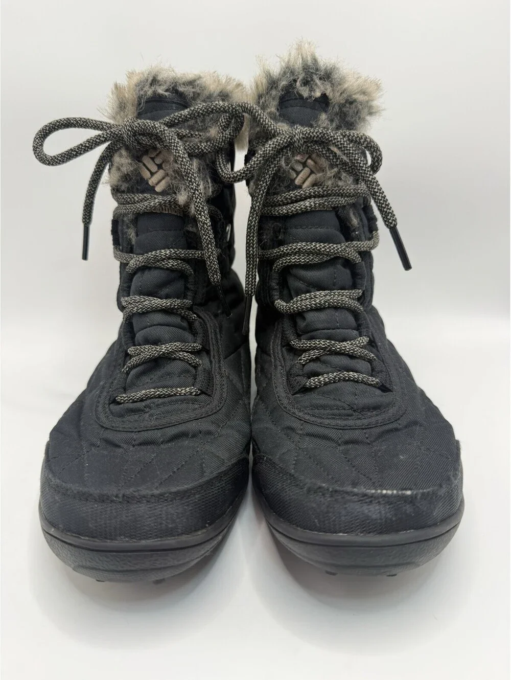 Columbia Minx Mid III Black Pebble Snow Shorty Boots Women's Size 6